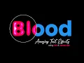 Blood Text Effects CSS Javascript