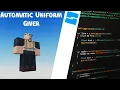 Roblox Studio How to make an automatic uniform giver in Roblox studio Roblox Tutorial