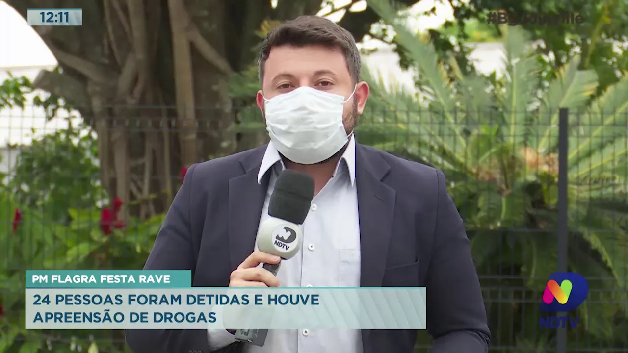 PM flagra festa rave: 24 Pessoas foram detidas e houve apreensão de drogas