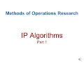 MEIE3271 Methods of OR 05 IP Algorithms 001