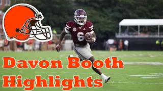 Davon Booth Highlights Cleveland Browns Running Back Mississippi State 2026 NFL Draft