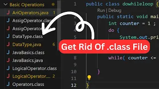 How to Remove class File in Vscode while programming in Java
