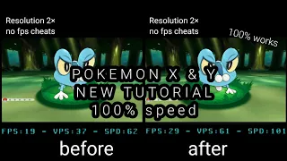 how to fix lag pokemon X Y di citra mmj emulator no fps cheats