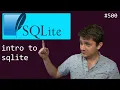 sqlite is my favorite database beginner - intermediate anthony explains