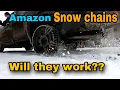 Testing Cheap Amazon Snow Chains
