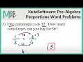 KutaSoftware PreAlgebra - Proportions Word Problems