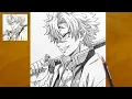 How to Draw Sanemi Shinazugawa Demon Slayer Anime Drawing
