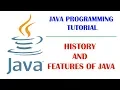 History of Java and Features of Java Programming Language Part-1