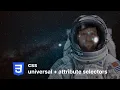 Universal and Attribute Selectors in CSS