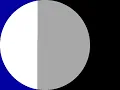 Calculating pi by counting pixels area method