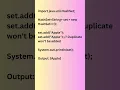 HashSet in Java