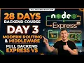Day 3 Modern Routing Middleware in Express v5 Full Backend Bootcamp
