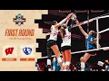 Wisconsin vs EIU 2025 NCAA volleyball first round highlights
