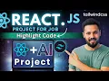 React JS Project with Tailwind CSS in Hindi Highlight Code