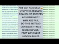 Why Your Craigslist Ads Keep Getting Flagged The Biggest Craigslist Posting Mistakes Beginners Make