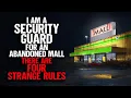 Lagu Ik ben beveiliger in een verlaten winkelcentrum. We hebben vier vreemde regels.