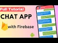 Chat Application with Firebase Android Studio 2024