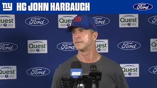 John Harbaugh We really have to build this week New York Giants
