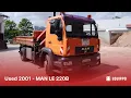 Lagu Used 2001 - MAN LE 220B 3-sided Dump Truck with loading crane | Used Truck | equippo.com |
