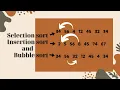 Sorting Algorithms Explained - Bubble Selection and Insertion Sort