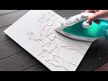 Daisy Painting Texture Paste Art Process