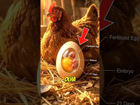 Olha o que acontece com o PINTINHO ANTES de sair do OVO! 😱