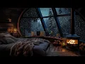 Heavy snow in Montreal Canada December Unwind with Gentle Fireplace Crackling Sounds Blizzard