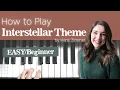 INTERSTELLAR THEME SONG EASY Piano Tutorial for How to Play the Theme Song from Interstellar