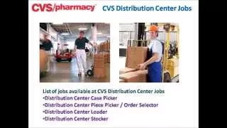 cvs pharmacy distribution center jobs