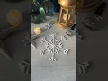 Easy snowflake DIY decor