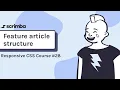 28 Feature article structure - Responsive CSS Tutorial
