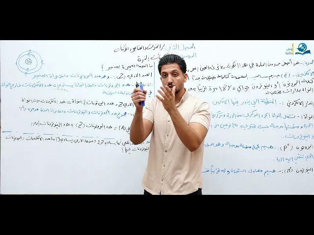 ⁣الذرات وعناصر المركبات - مادة الكيمياء للصف الأول المتوسط