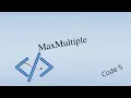 Max Multiple Code Signal Problem 5