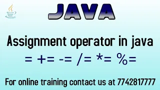 Assignment operator in java in hindi
