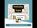 Honeysuckle Punch Printable Signs for Parties