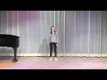 Harper Krimm singing Love Will Come and Find Me Again
