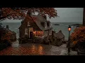 Rainy Fall Ambience by the Seashore The Bookstore Stayed Open All Night Dark Academia Playlist