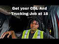 How to get your CDL Job at 18