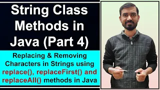 Replacing Removing Characters in Strings Hindi String Class Methods In Java by Deepak