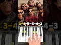 Download Lagu The Lazy Song - Piano Tutorial #shorts