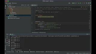 Crash Course - Iteration While Loops