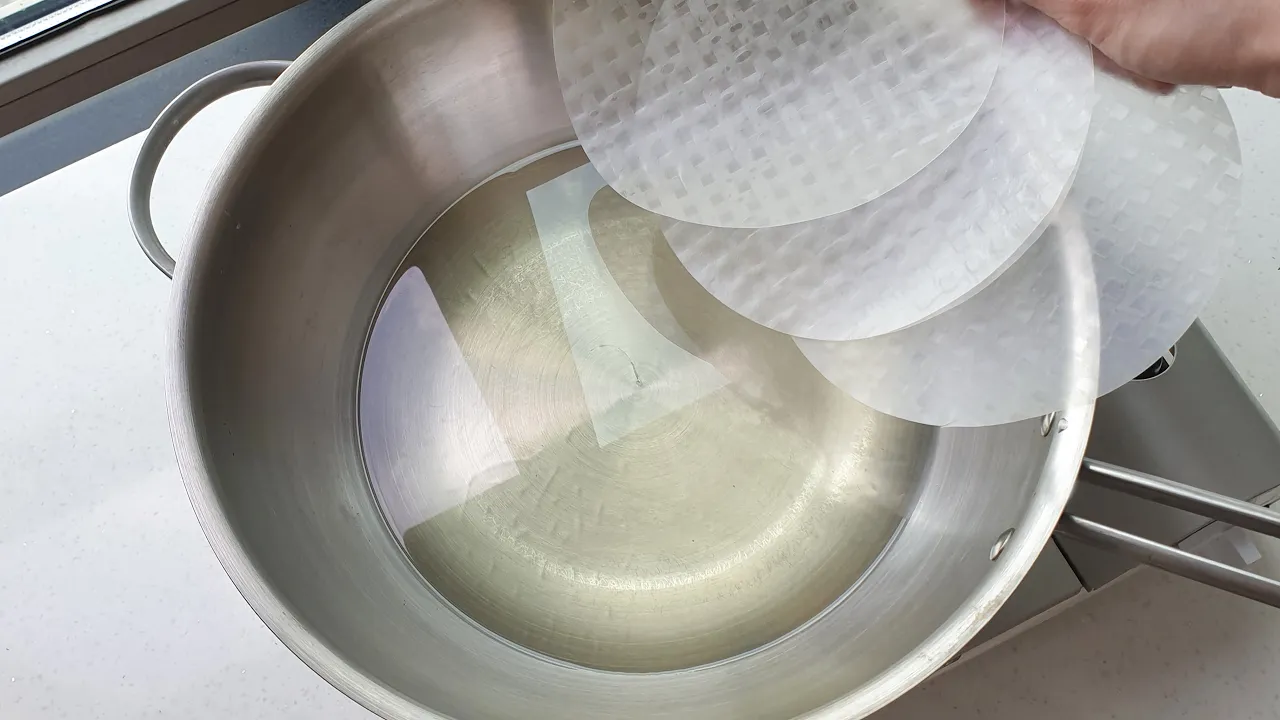 라이스페이퍼 튀김 카나페