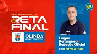 PREFEITURA DE OLINDA-PE: RESOLUÇÃO DE QUESTÕES DE PORTUGUÊS IAUPE com MATHEUS HIATA