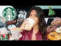 Trying EVERYTHING on Starbucks New Holiday Menu