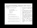 Exception Handling in JAVA