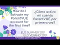 ParentVUE Activation ELO2021