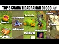 Download Lagu Top 5 Suara Tidak Ramah Di COC... (Labu Teriak Jawa,Yatim,Tengkorak Jomok,Hog Rider Yatim)