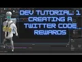 Roblox Studios Dev Tutorial 1 - Creating A Twitter Code Rewards