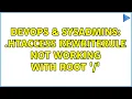 DevOps SysAdmins htaccess RewriteRule not working with root