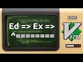Ed Ex Vim and Ed The roots of text editing